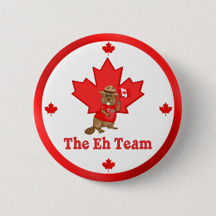 Eh Team Beaver 6 Cm Round Badge