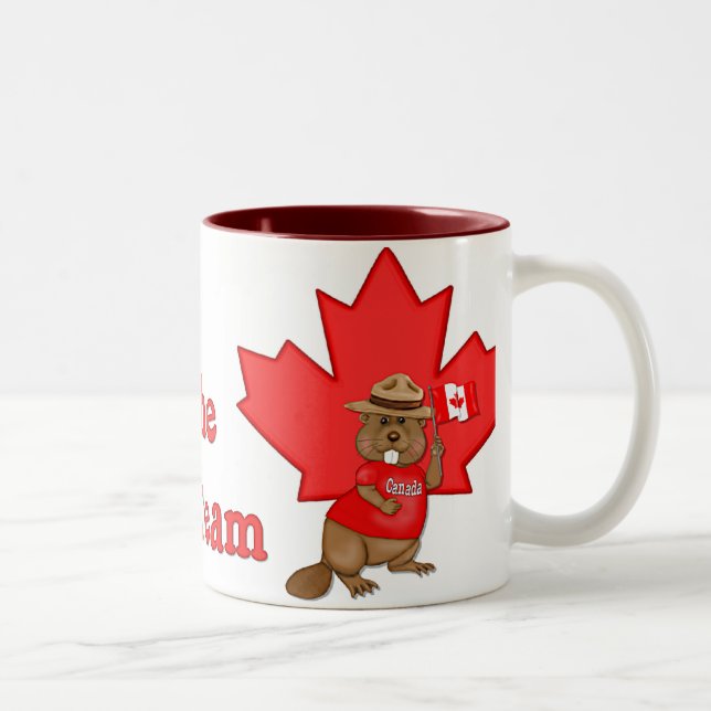 Eh Team Beaver Two-Tone Coffee Mug (Right)