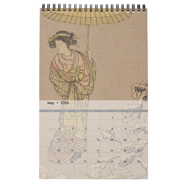 Ehagaki - Japanese pictorial postcards - 2026 Calendar (May 2026)
