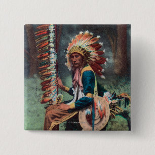 Ehankekle Chief Portrait 15 Cm Square Badge