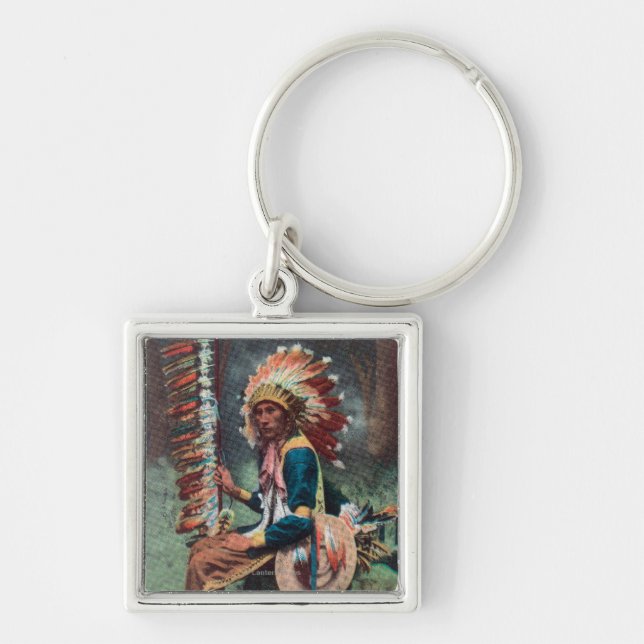 Ehankekle Chief Portrait Key Ring (Front)