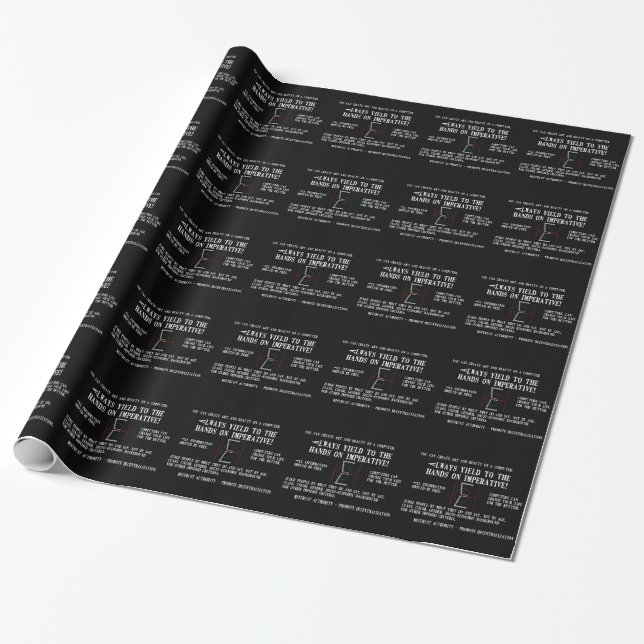 EHC Mariomatt Hacker Ethic Mousepad It Matters Wrapping Paper (Unrolled)