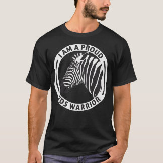 Ehlers Danlos Awareness Proud EDS Warrior Zebra T-Shirt