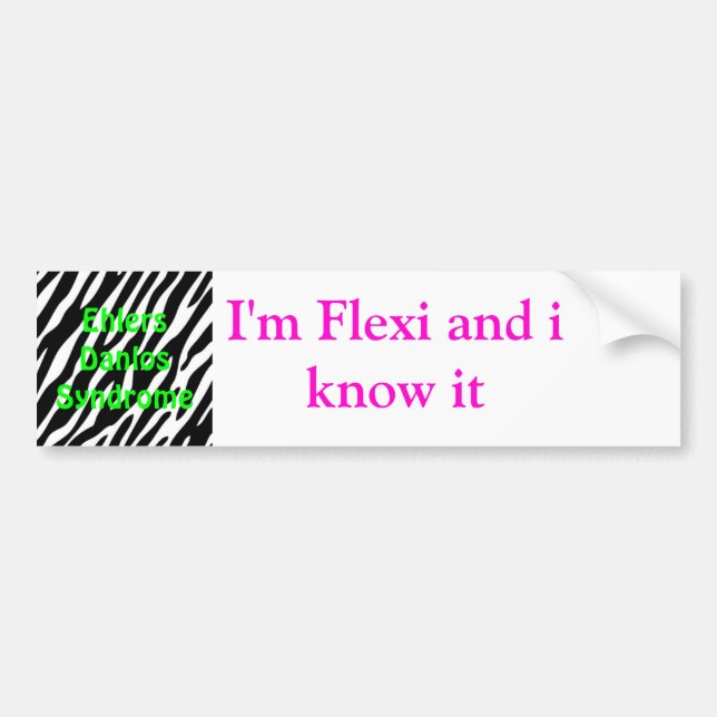 ehlers danlos bumper sticker (Front)