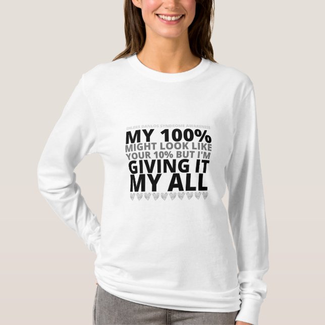 Ehlers Danlos (EDS) 100% T-Shirt (Front)