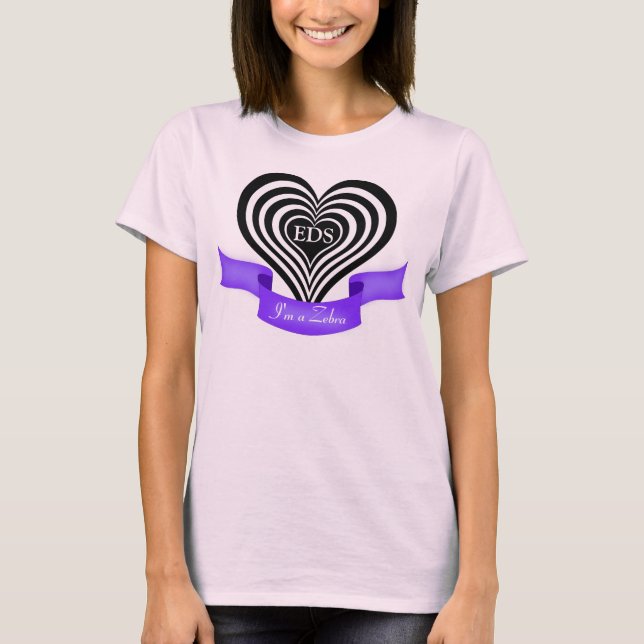 Ehlers-Danlos EDS I'm a Zebra Awareness Shirt (Front)