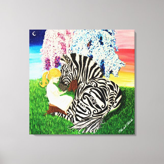 Ehlers Danlos Syndrome Awareness Art Canvas Print (Front)