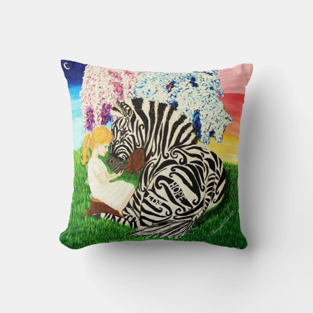 Ehlers Danlos Syndrome Awareness Art Cushion (Front)