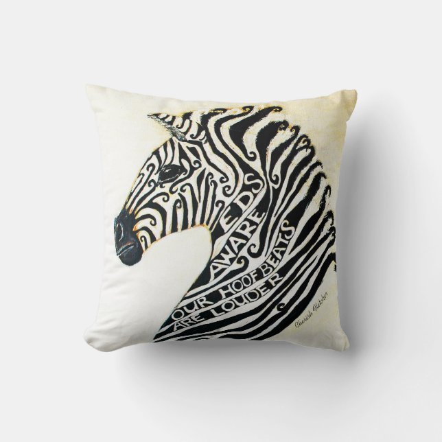 Ehlers Danlos Syndrome Awareness Art Cushion (Front)