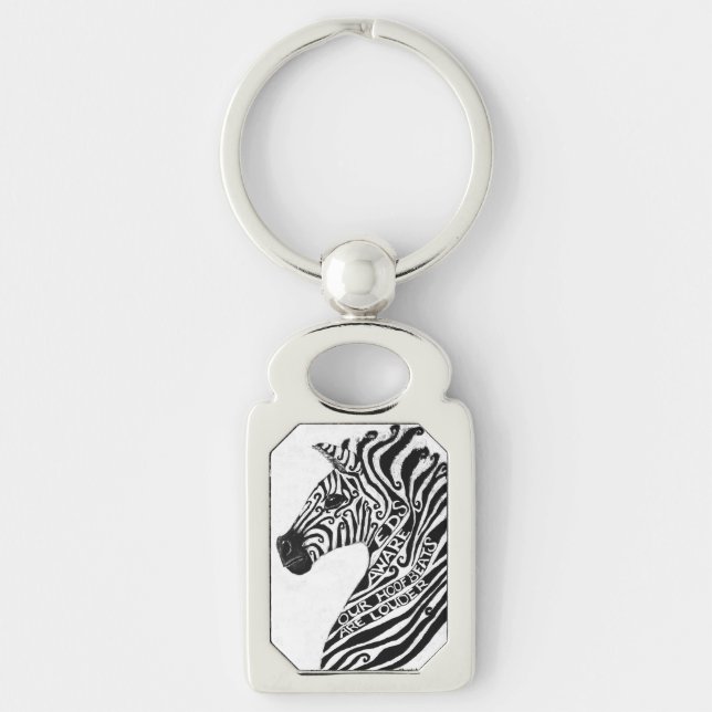 Ehlers Danlos Syndrome Awareness Key Chain (Front)