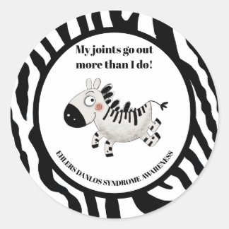 Ehlers Danlos Syndrome  Classic Round Sticker