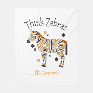 Ehlers Danlos Syndrome Cozy Zebra Blanket