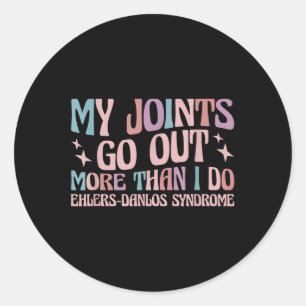 Ehlers Danlos Syndrome Eds Awareness Classic Round Sticker