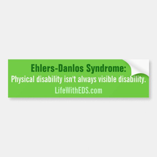 Image of Ehlers-Danlos Syndrome (EDS) Bumper Sticker
