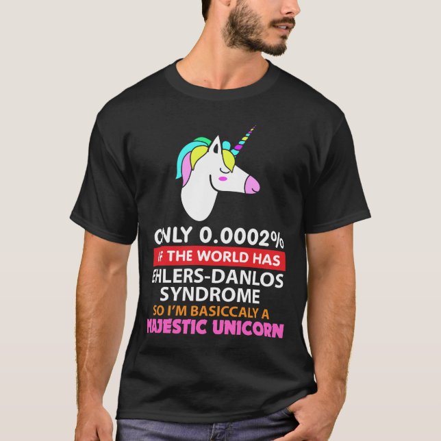 Ehlers Danlos Syndrome - Majestic Unicorn T-Shirt (Front)