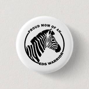 Ehlers-Danlos Syndrome Proud Mum of an EDS Warrior 3 Cm Round Badge