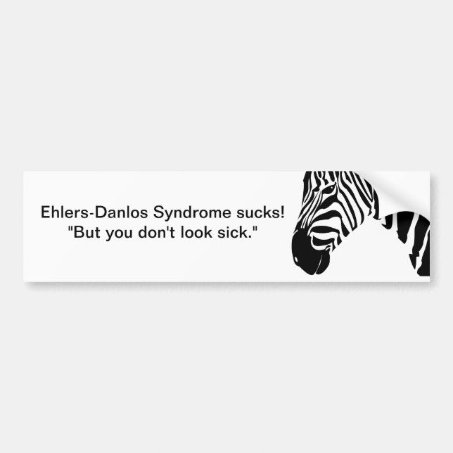 Ehlers-Danlos Syndrome sucks! Bumper Sticker (Front)