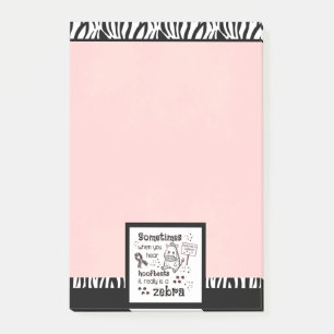 Ehlers-Danlos Syndrome Zebra Awareness Post-it Notes