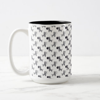 Ehlers Danlos Syndrome Zebra Two-Tone Coffee Mug