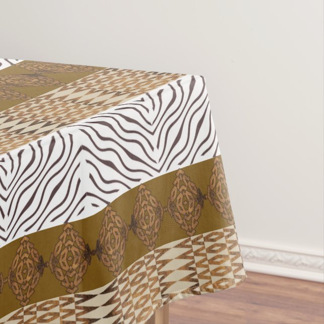 Ehnic African Tribal Geometric Tablecloth (In Situ)