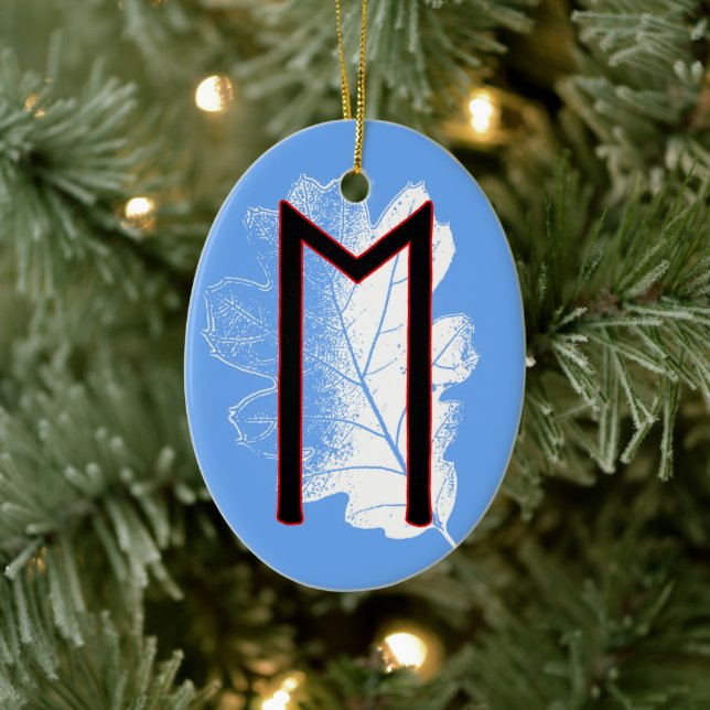 Ehwaz Viking Rune Yule Ornament – Loyalty! (Tree)