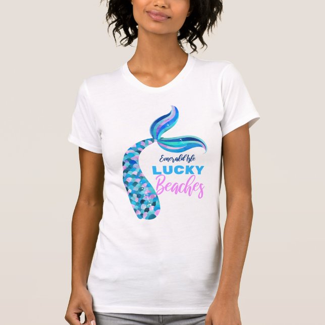 EI Lucky Beaches Mermaid Tail T-Shirt (Front)
