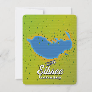 Eibsee Germany travel poster.