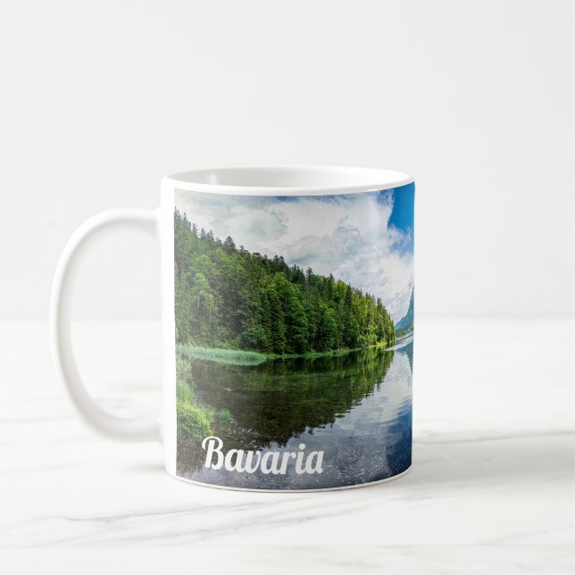 Eibsee lake in Bavaria, Germany Coffee Mug (Left)
