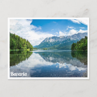 Eibsee lake in Bavaria, Germany Postcard