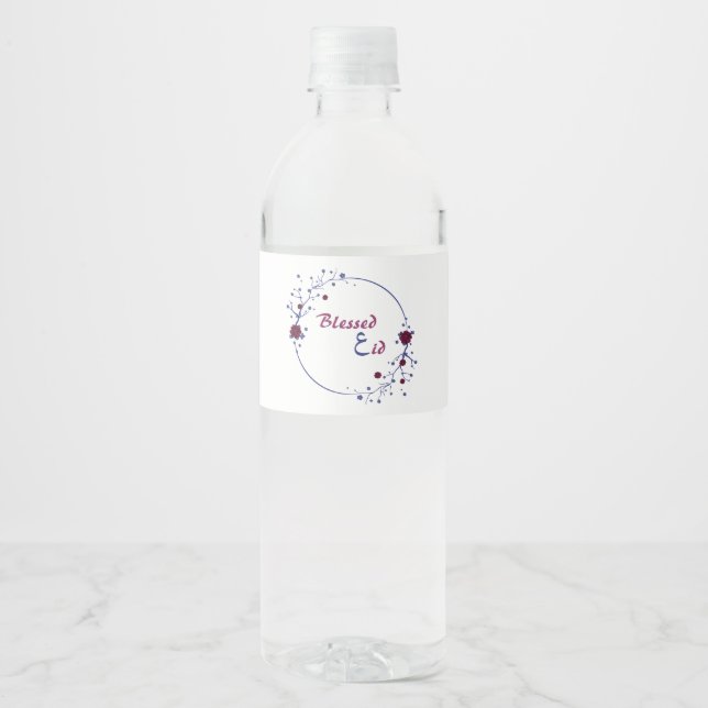 Eid 2021 water bottle label (Front)