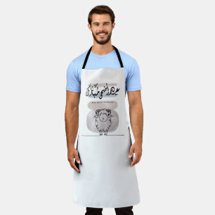 Eid Adha Mubarak Arabic Calligraphy Wall Art  Apron
