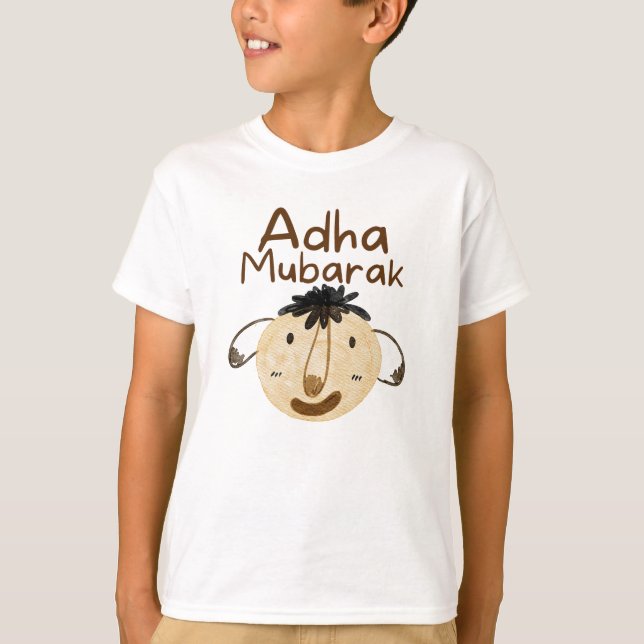 Eid Adha Mubarak Sheep Islamic T-Shirt (Front)