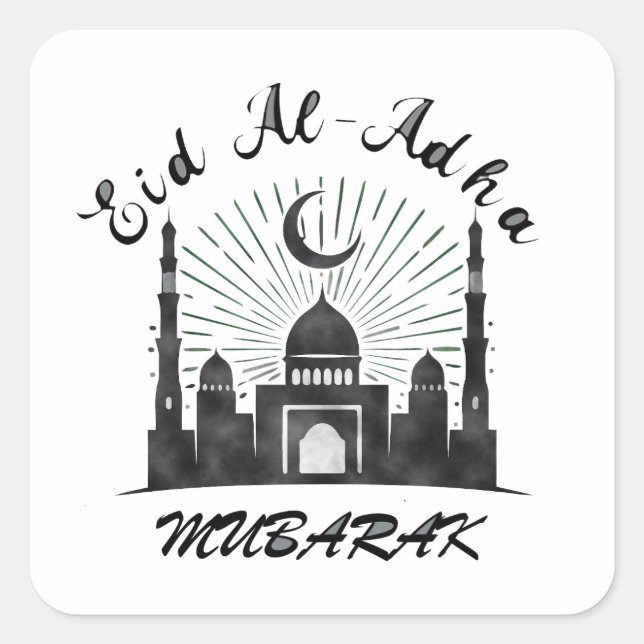 EID AL ADHA MUBARAK 2023  SQUARE STICKER (Front)