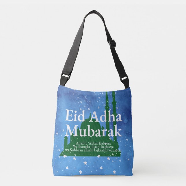 Eid Al-adha Mubarak Crossbody Bag (Front)