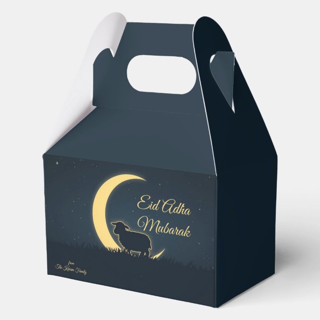 Eid  Al Adha Mubarak  Elegant Favour Box (Front)