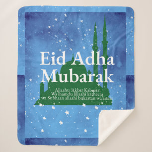 Eid Al-adha Mubarak Sherpa Blanket