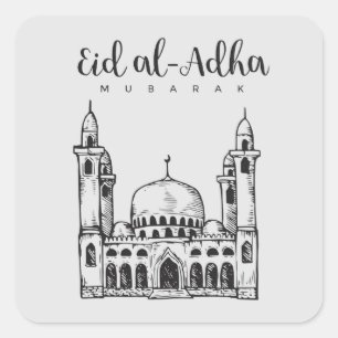eid al adha square sticker