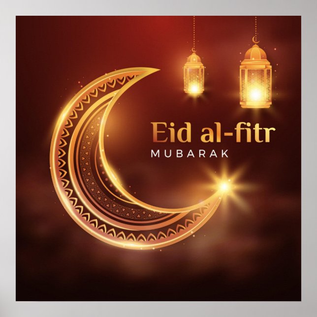 Eid Al-Fitr Mubarak Poster (Front)