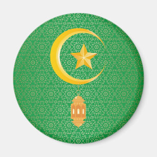 Eid al Fitr Mubarak Ramadan Kareem Moon Star Magnet