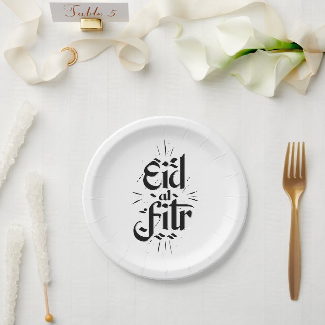 Eid Al Fitr Paper Plate (Wedding)