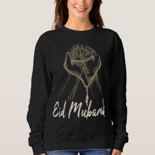 Eid Alfitr Mubarak Eid Mubarak Arabic Blessed Feas Sweatshirt