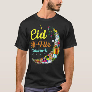 Eid AlFitr Mubarak Happy Eid Crescent Moon Eid Pre T-Shirt