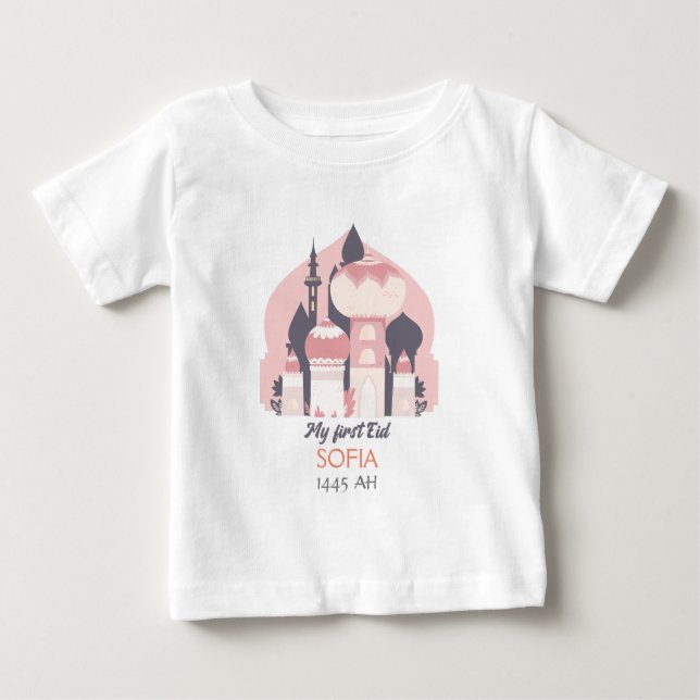 Eid baby My first Eid personalize T-Shirt (Front)