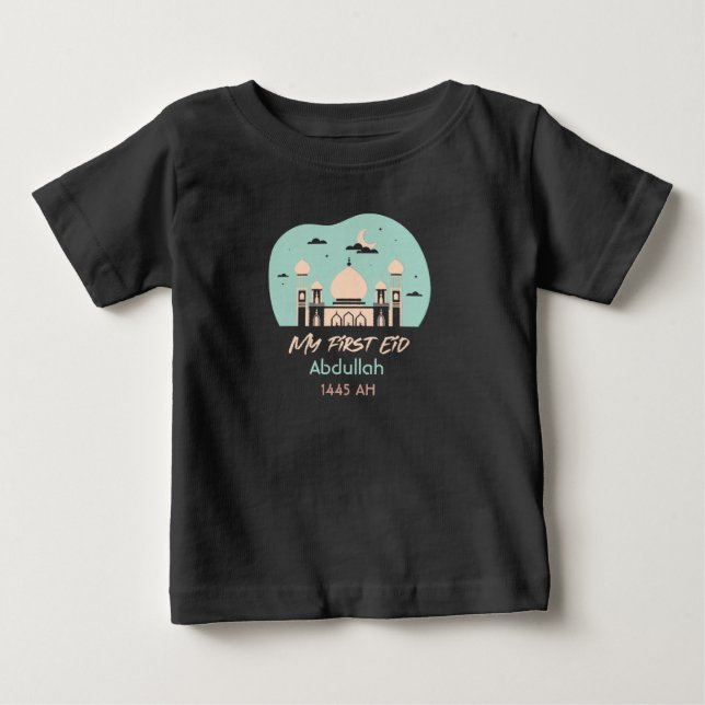 Eid baby My first Eid Personalize T-Shirt (Front)