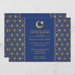 Eid Celebration Party Invitation Islamic Pattern