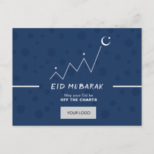 Eid Corporate Postcard - Blue