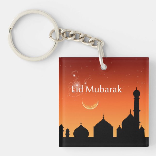 Eid Evening Sky - Acrylic Keychain (Front)