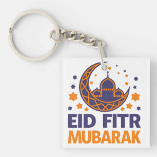 Eid Fitr Mubarak Happy Eid Al-Fitr Muslim Men kids Key Ring