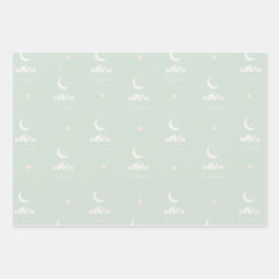 Eid Gift Wrap Paper with modern mosque motifs