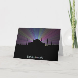Eid greeting card - Mosque outline